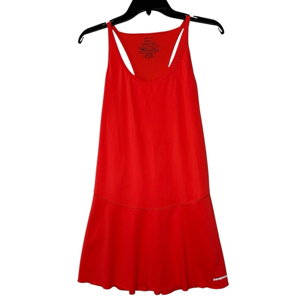 Patagonia Deep Orange Active Mini Dress. Small